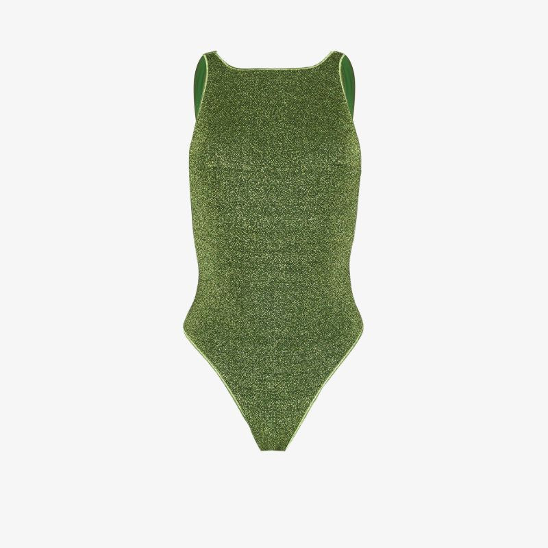 LumiÃ_x0083_Â©re Metallic High Neck Swimsuit