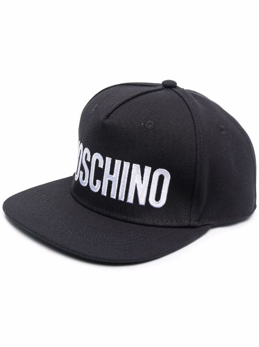 Black Embroidered Logo Baseball Cap