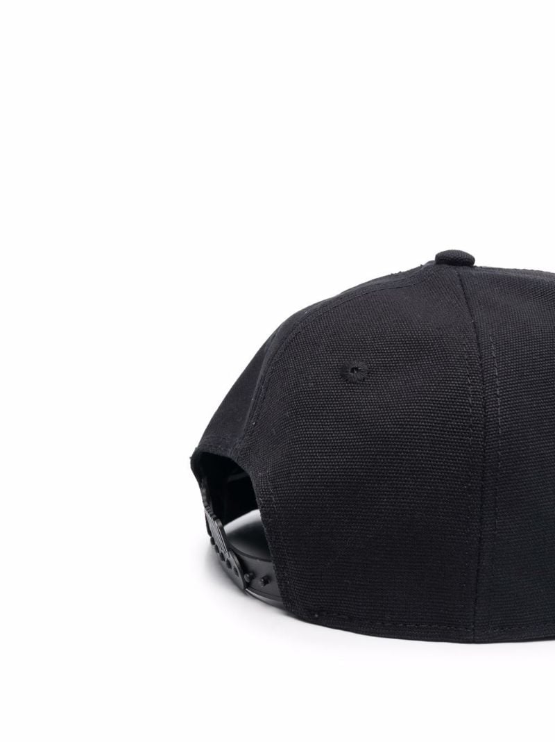 Black Embroidered Logo Baseball Cap