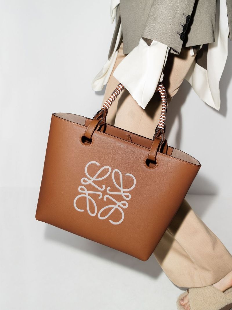 Anagram Leather Tote Bag