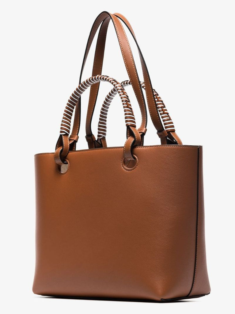 Anagram Leather Tote Bag