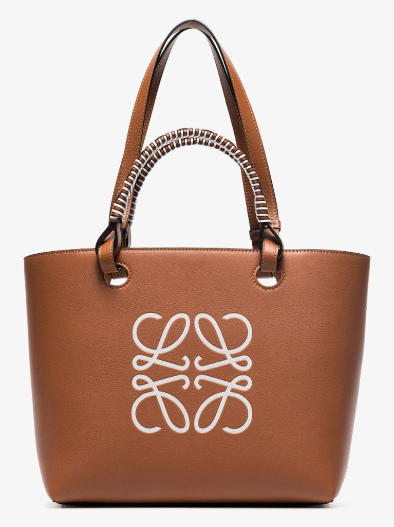 Anagram Leather Tote Bag