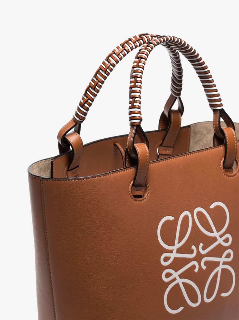 Anagram Leather Tote Bag