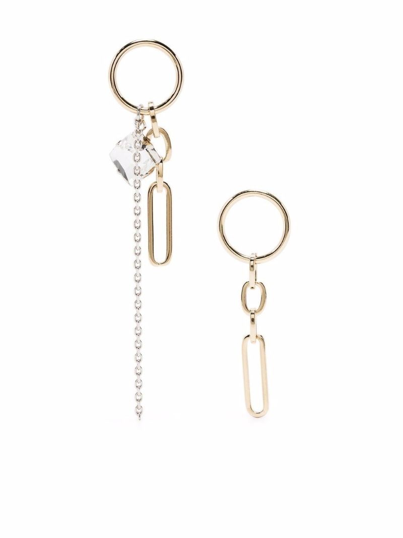 24k Gold Plated Paloma Chain Link Earrings