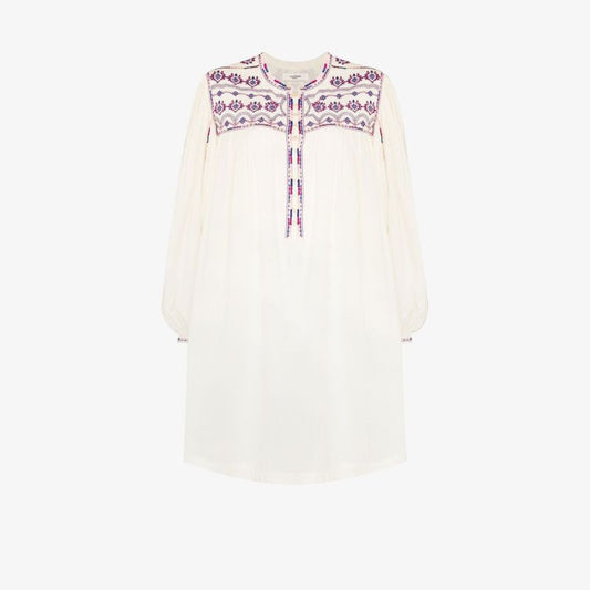 Federika Embroidered Cotton Mini Dress
