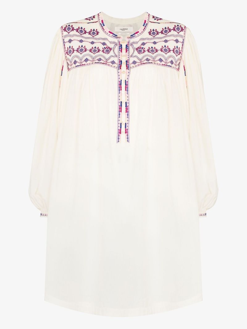 Federika Embroidered Cotton Mini Dress