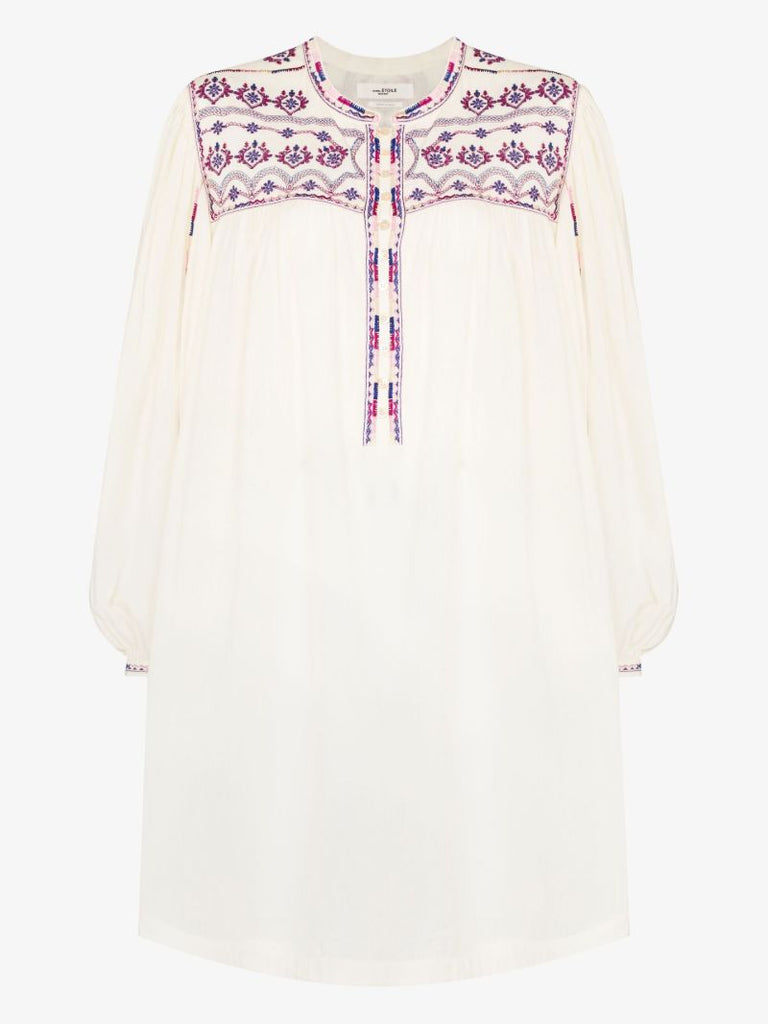 Federika Embroidered Cotton Mini Dress