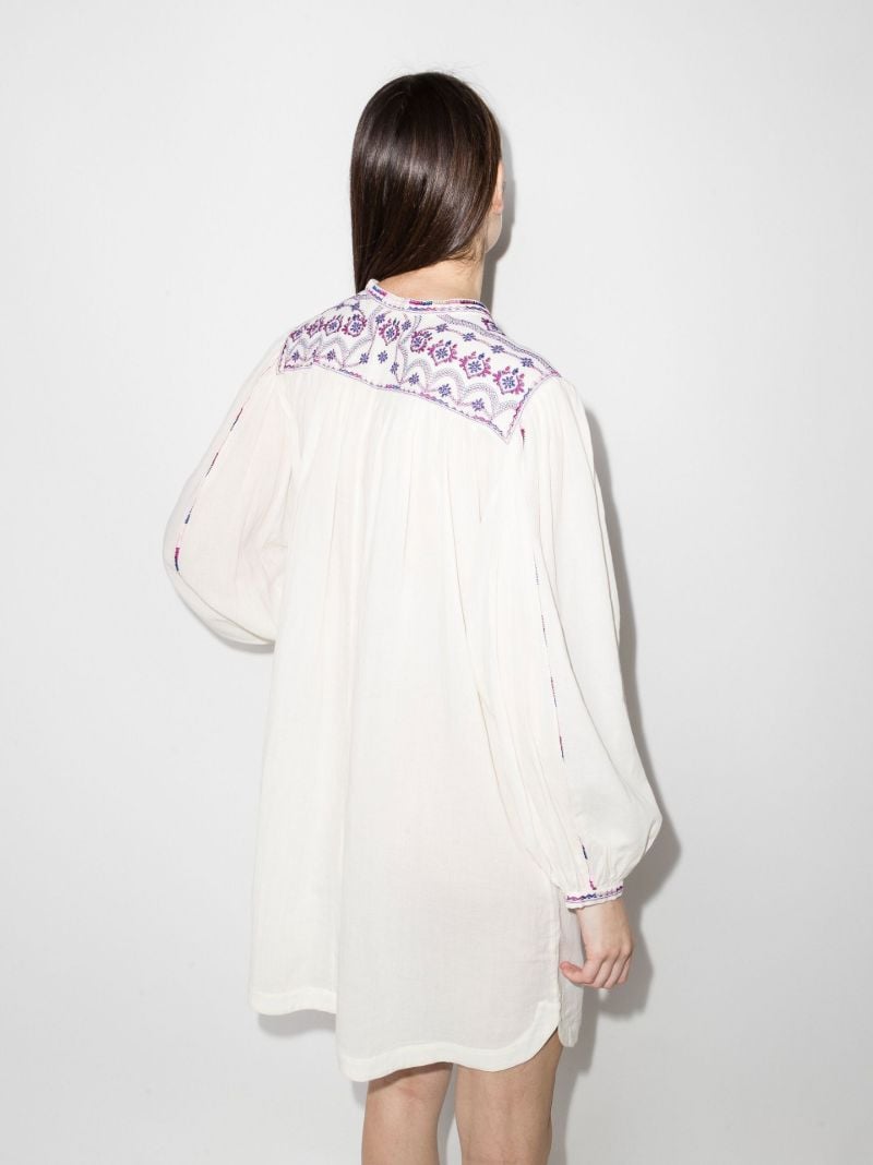 Federika Embroidered Cotton Mini Dress