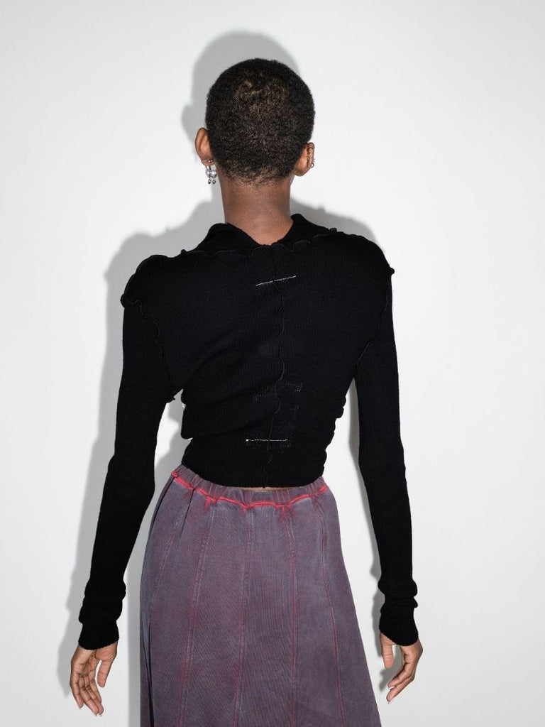 Exposed Seam Transformable Sweater
