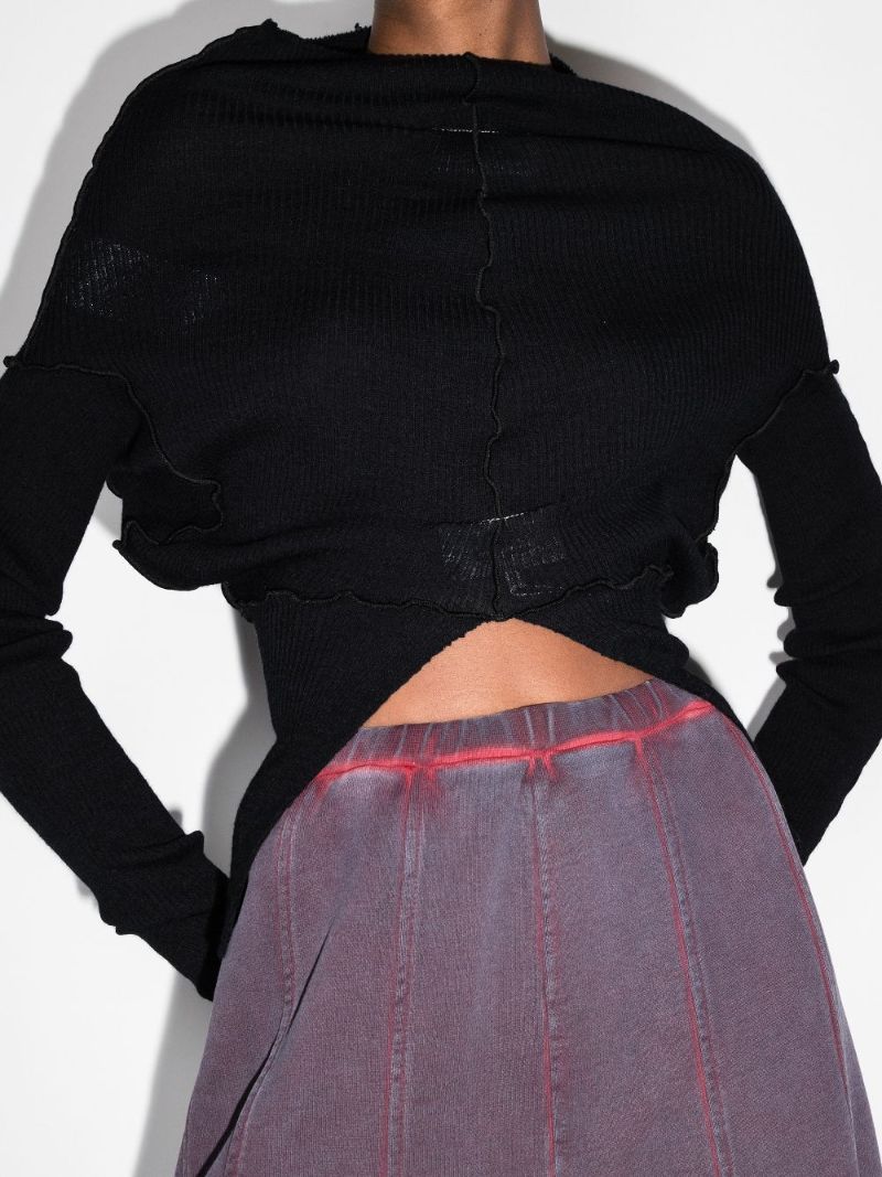 Exposed Seam Transformable Sweater