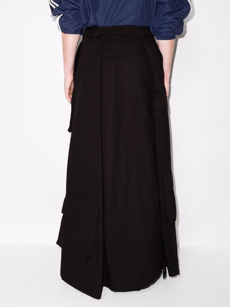 High Waist Cotton Maxi Skirt