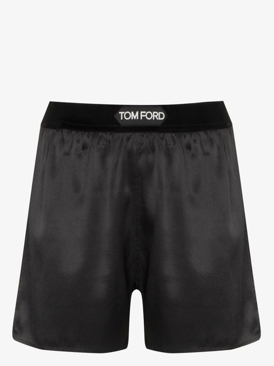 Logo Waistband Silk Shorts