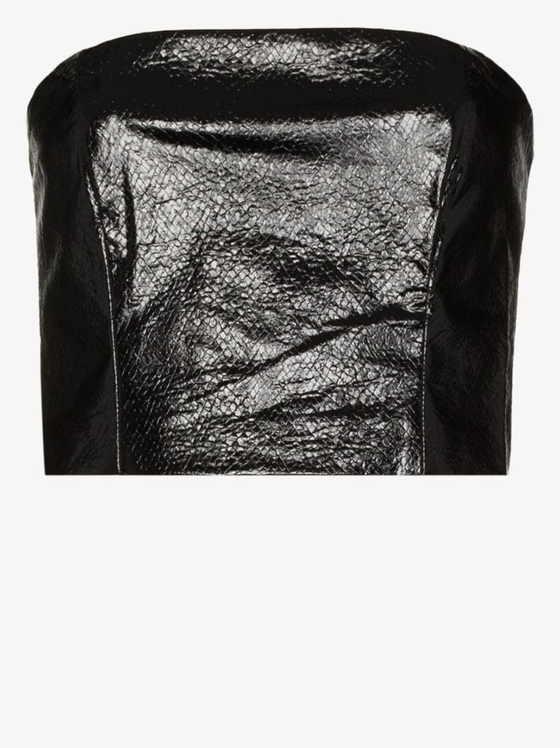 Emili Faux Leather Bustier