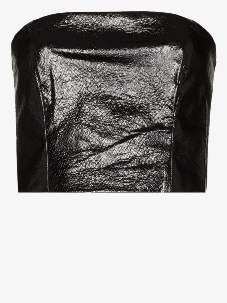 Emili Faux Leather Bustier