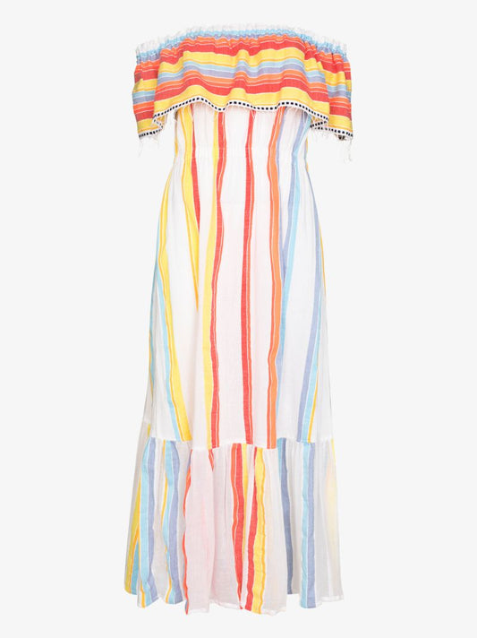 Mokati Stripe Cotton Dress
