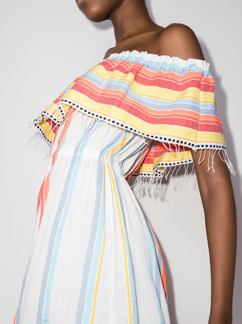 Mokati Stripe Cotton Dress