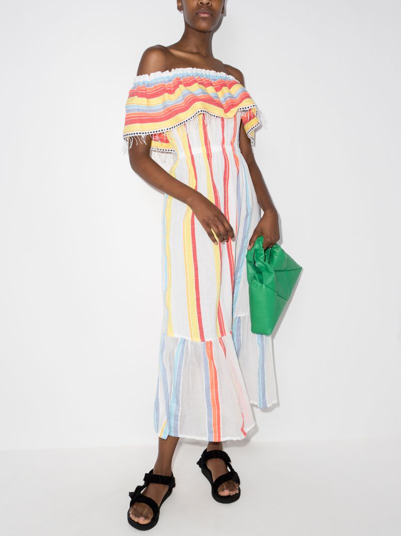 Mokati Stripe Cotton Dress