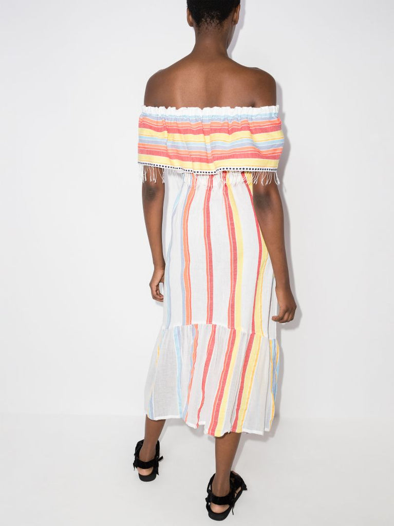 Mokati Stripe Cotton Dress