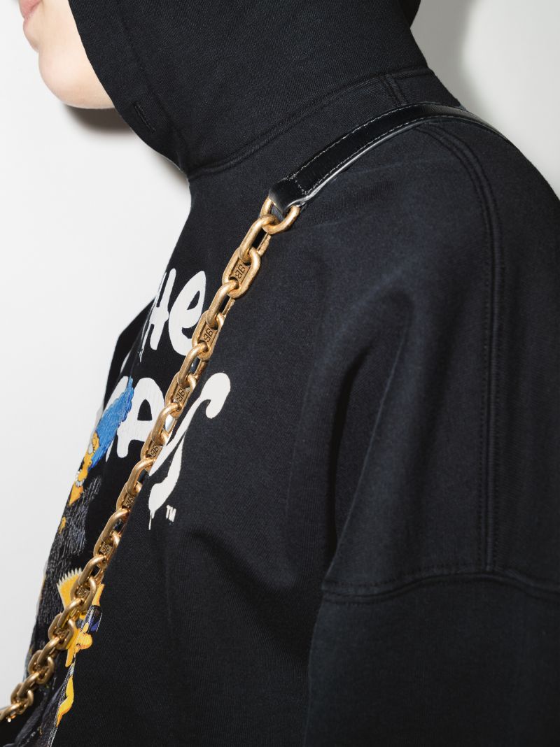 X the Simpsons Printed Cotton Hoodie