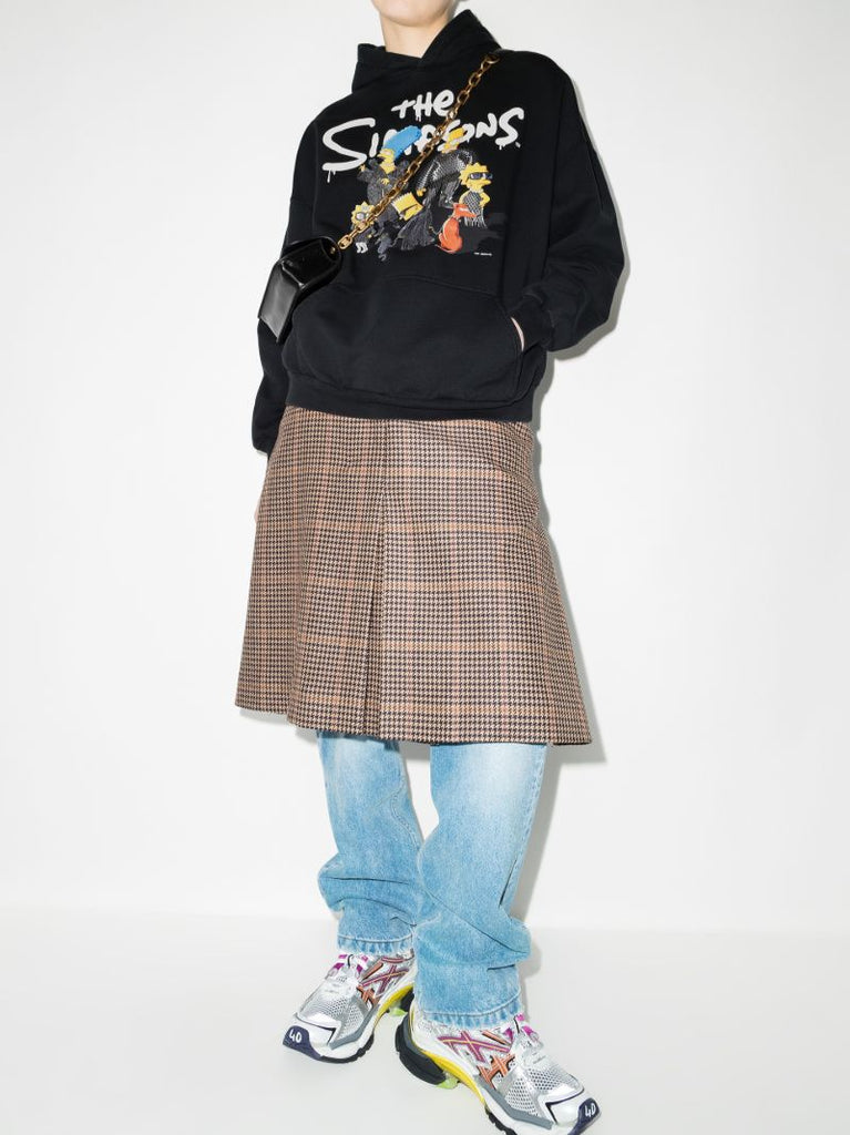 X the Simpsons Printed Cotton Hoodie