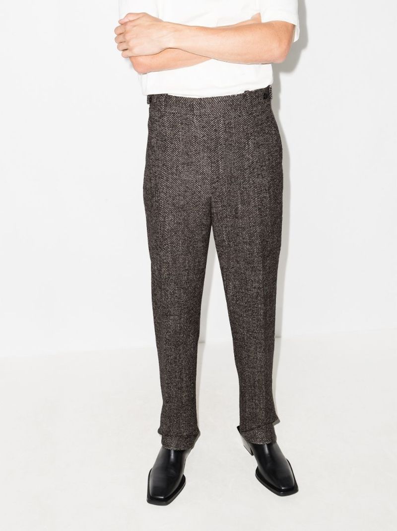 Donegal Chevron Tailored Trousers