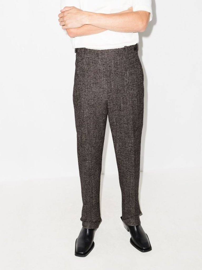 Donegal Chevron Tailored Trousers