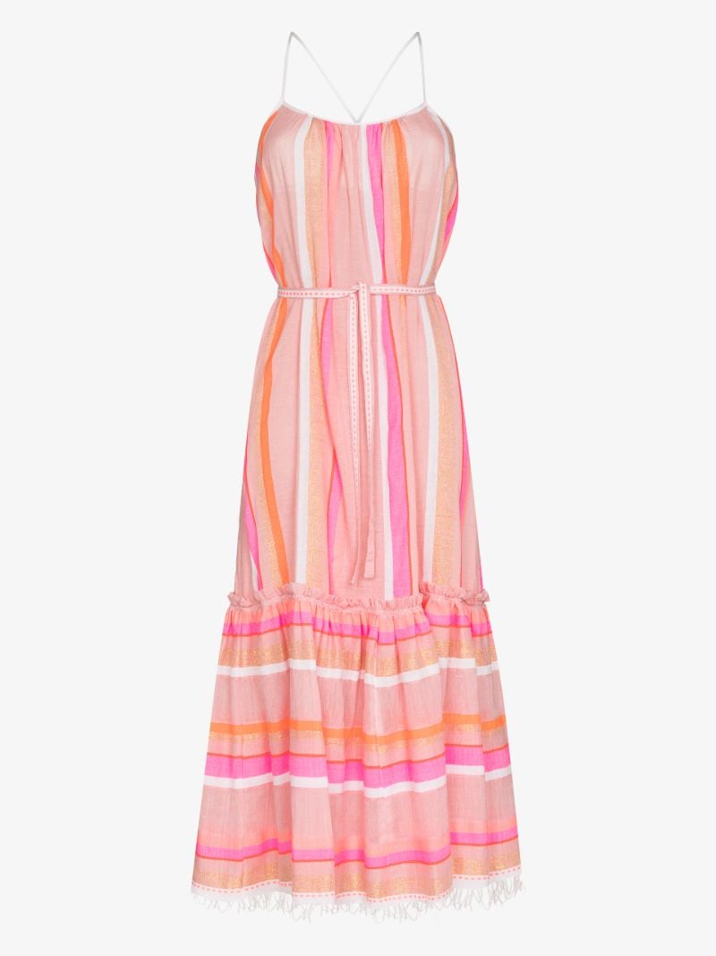 Jikirti Belted Cotton Midi Dress