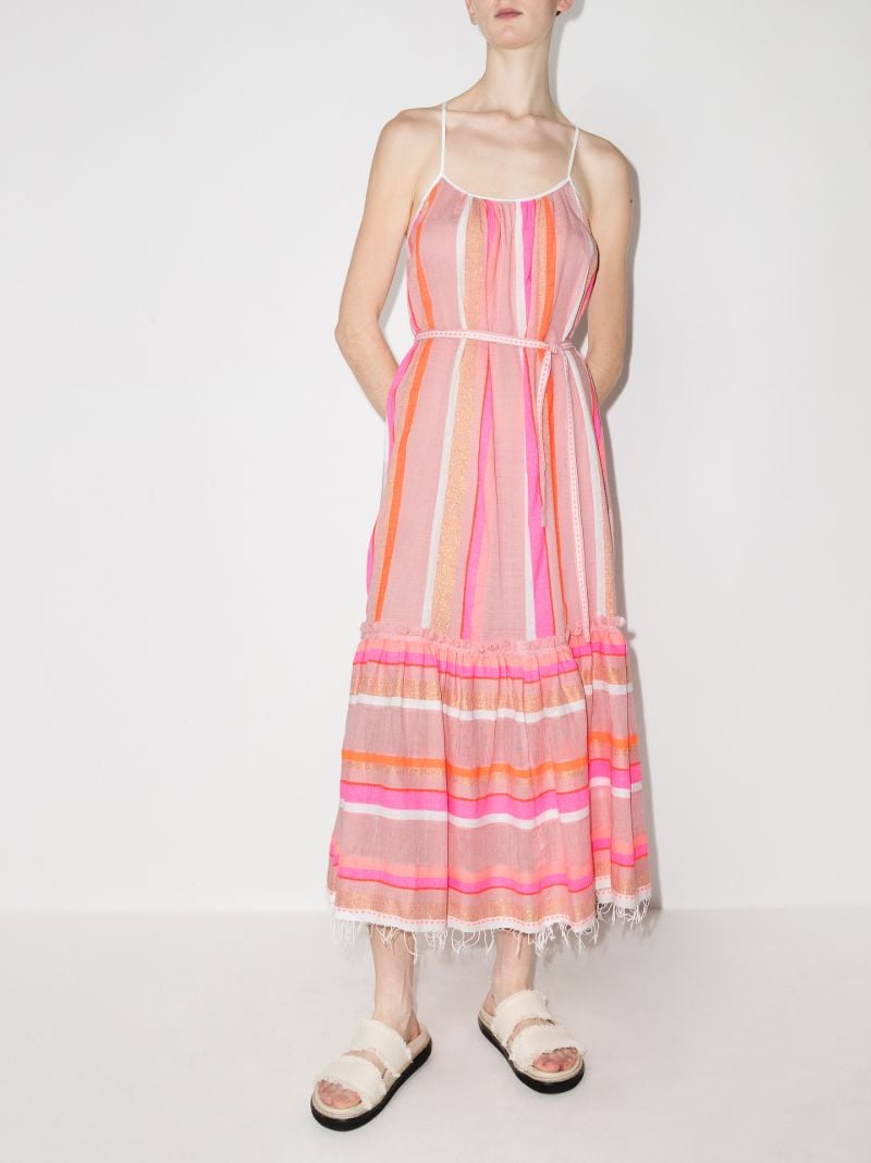 Jikirti Belted Cotton Midi Dress