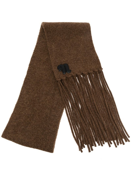 Levi Logo Patch Fringed Scarf