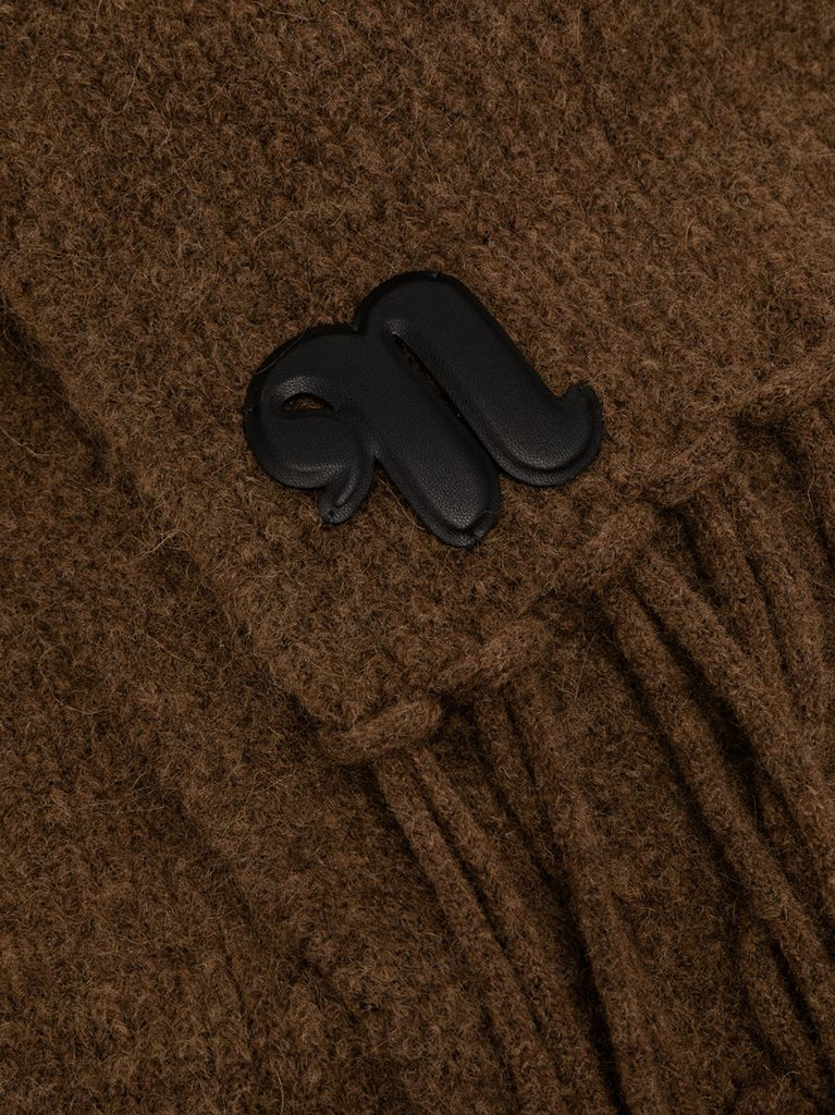 Levi Logo Patch Fringed Scarf