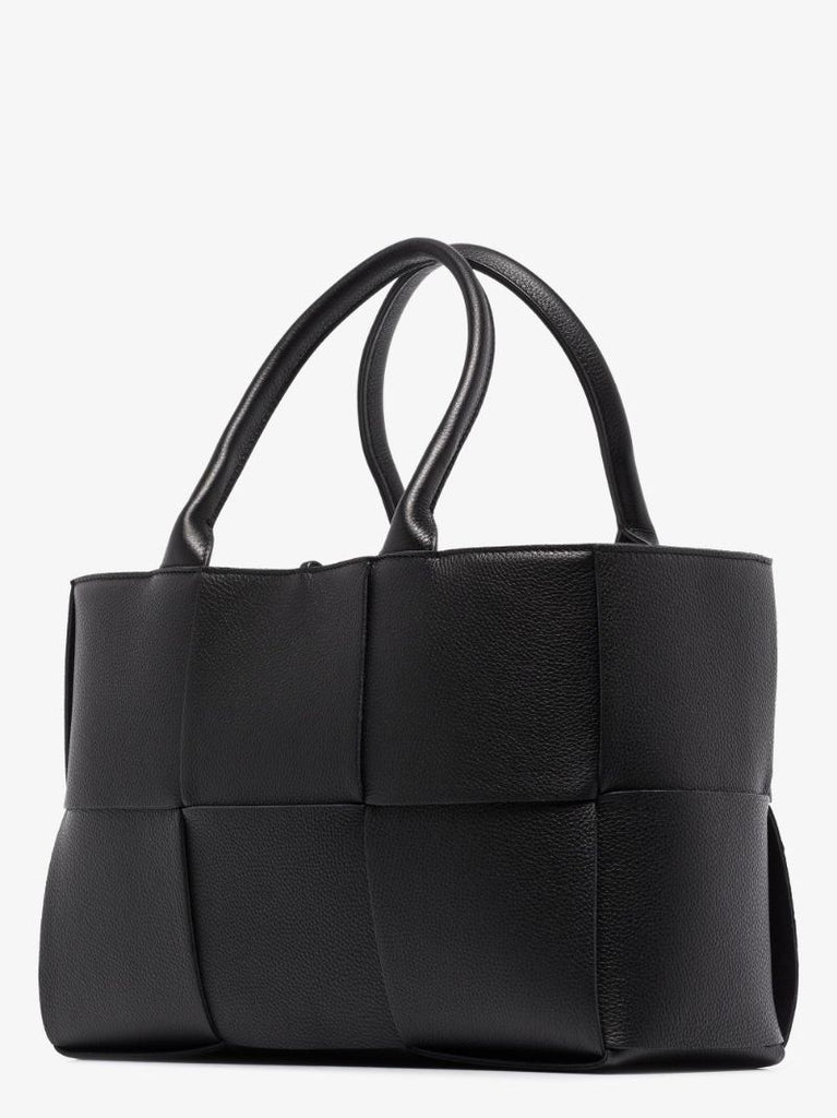 Black Arco Leather Tote Bag