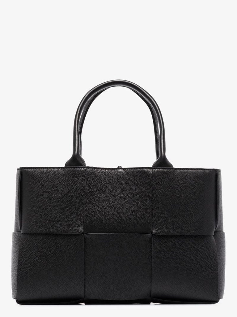 Black Arco Leather Tote Bag