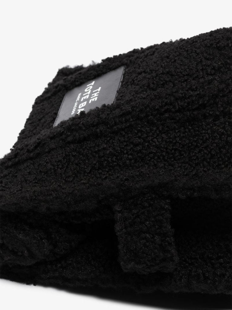 Black Teddy Small Shearling Tote Bag