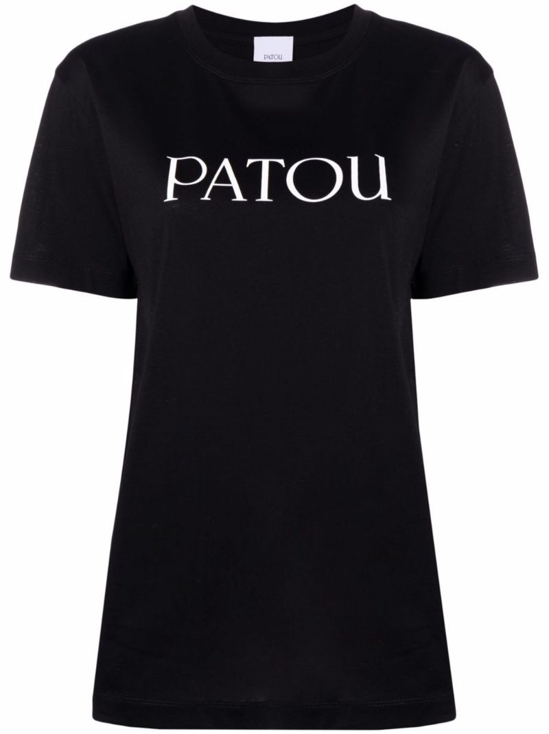 Black Logo-print Cotton T-shirt