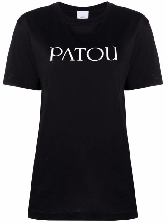 Black Logo-print Cotton T-shirt