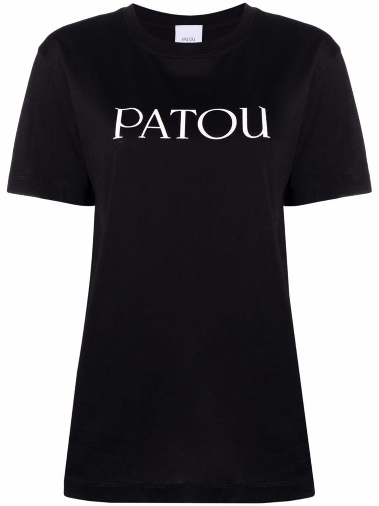 Black Logo-print Cotton T-shirt