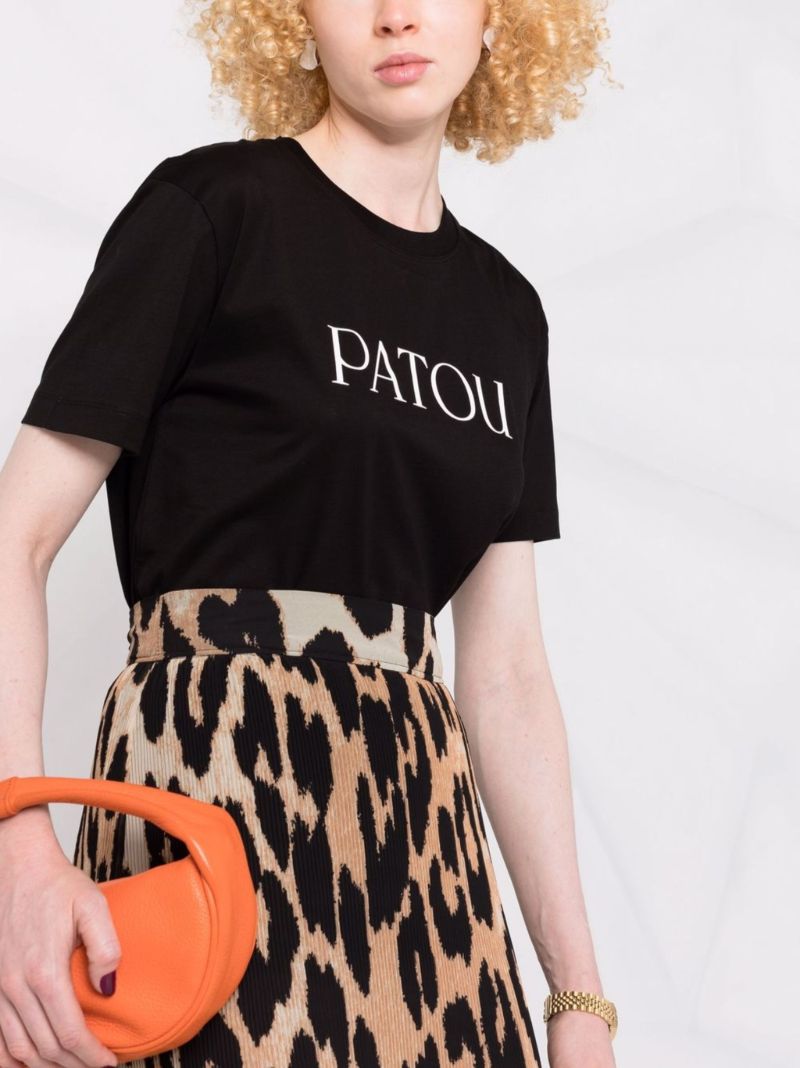 Black Logo-print Cotton T-shirt