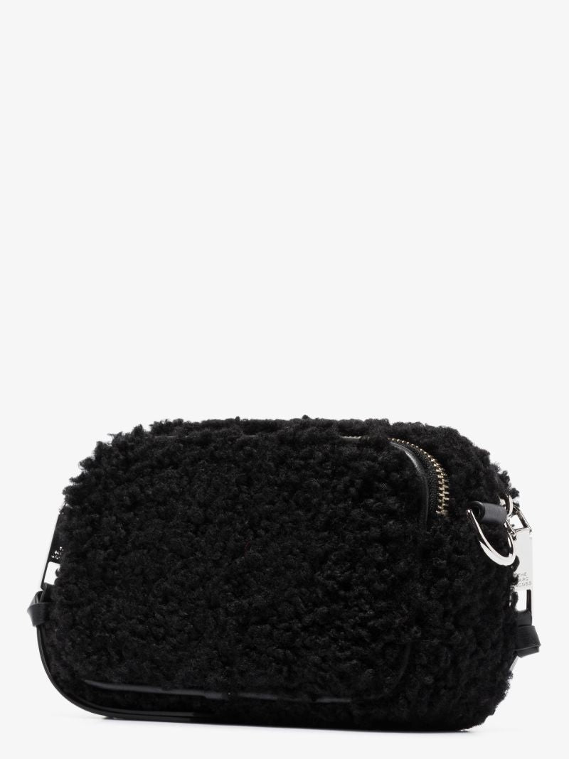 Black the Snapshot Shearling Cross Body Bag