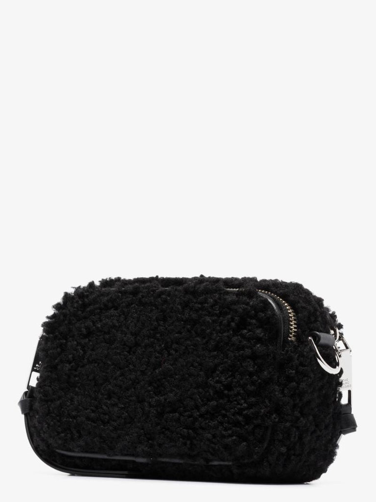 Black the Snapshot Shearling Cross Body Bag