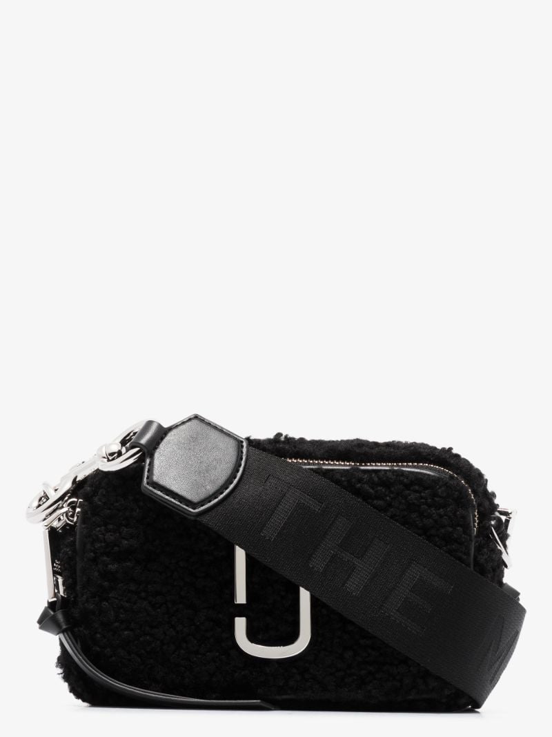 Black the Snapshot Shearling Cross Body Bag