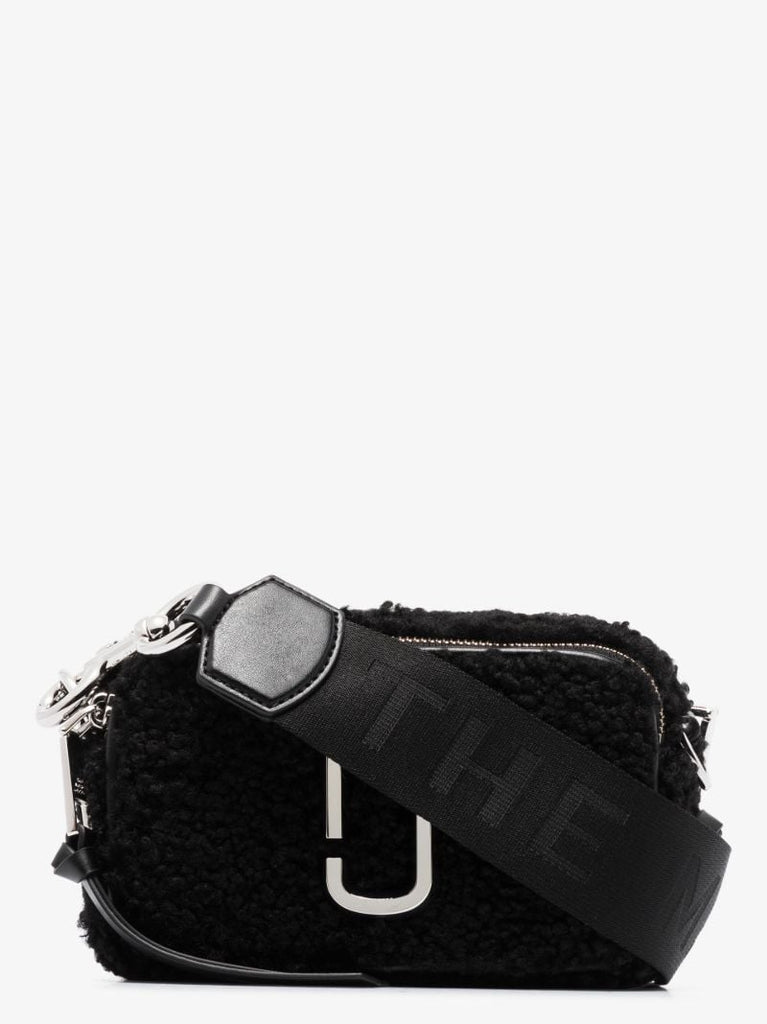 Black the Snapshot Shearling Cross Body Bag