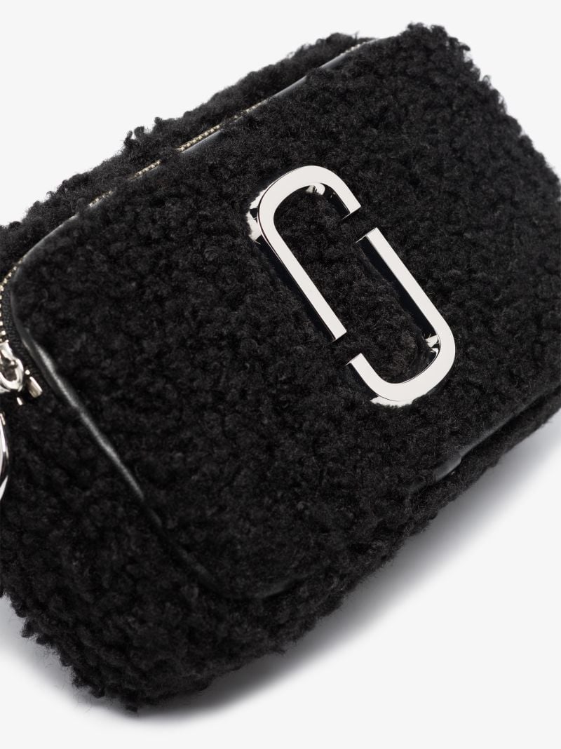 Black the Snapshot Shearling Cross Body Bag