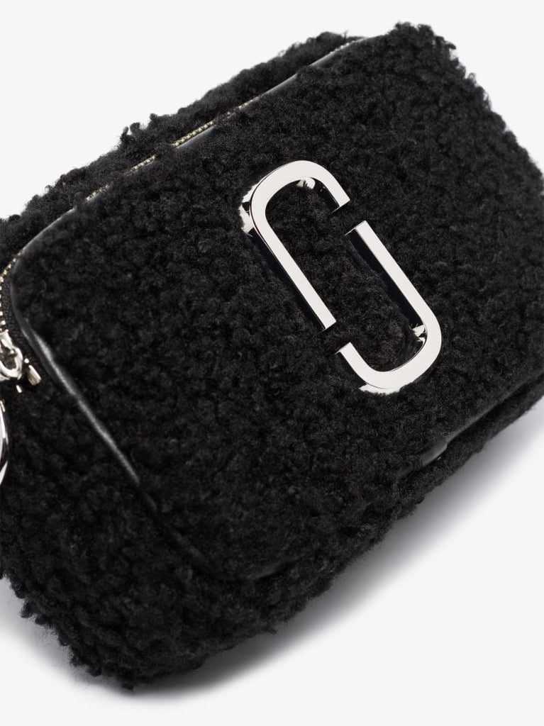 Black the Snapshot Shearling Cross Body Bag