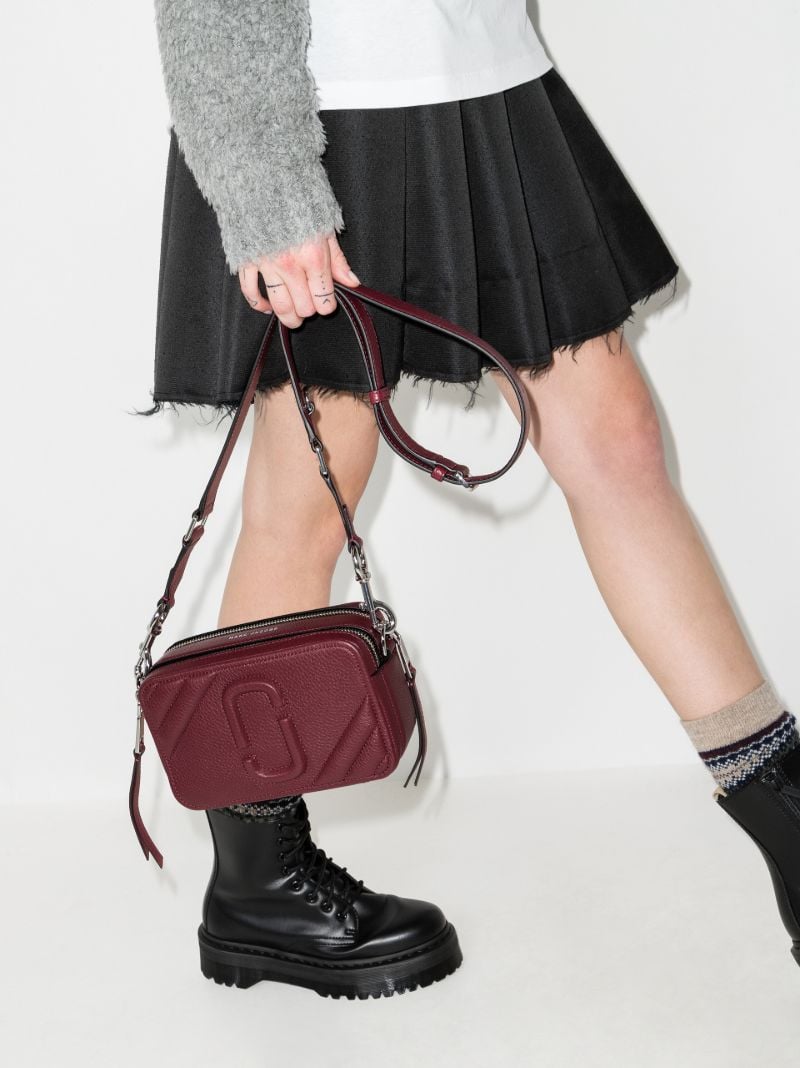 Red the Moto Shot 21 Leather Cross Body Bag