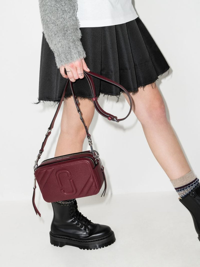 Red the Moto Shot 21 Leather Cross Body Bag
