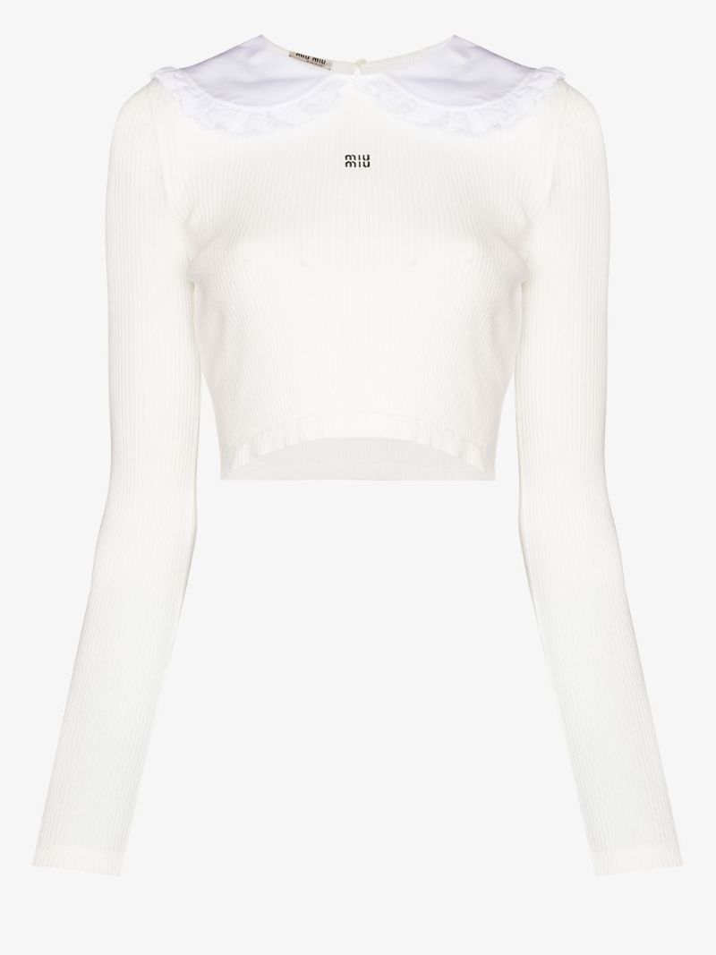 Peter Pan Collar Crop Top