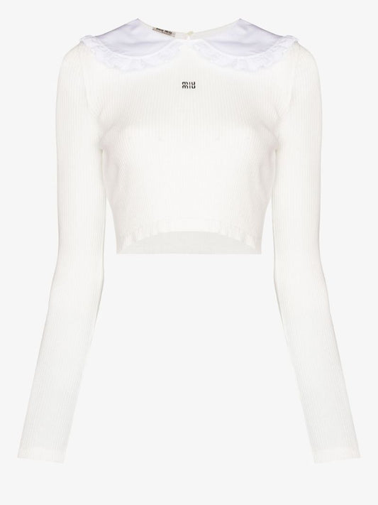Peter Pan Collar Crop Top