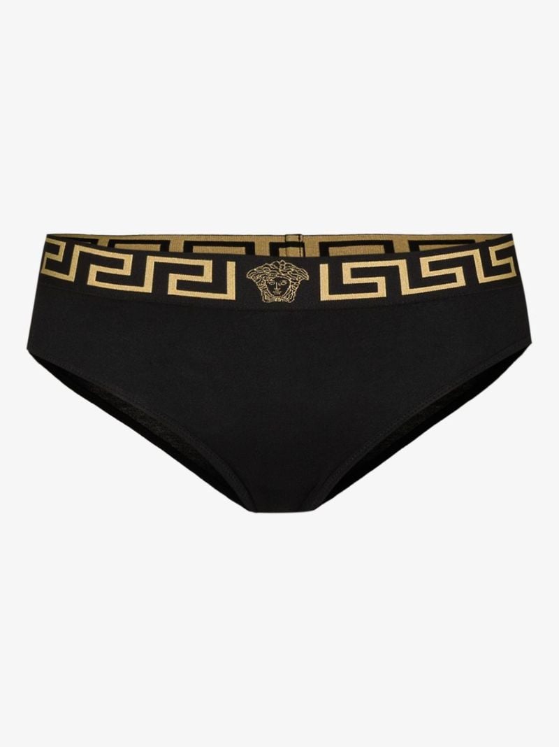 Black Greca Border Briefs
