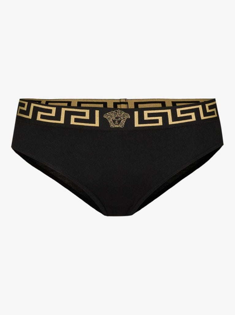 Black Greca Border Briefs