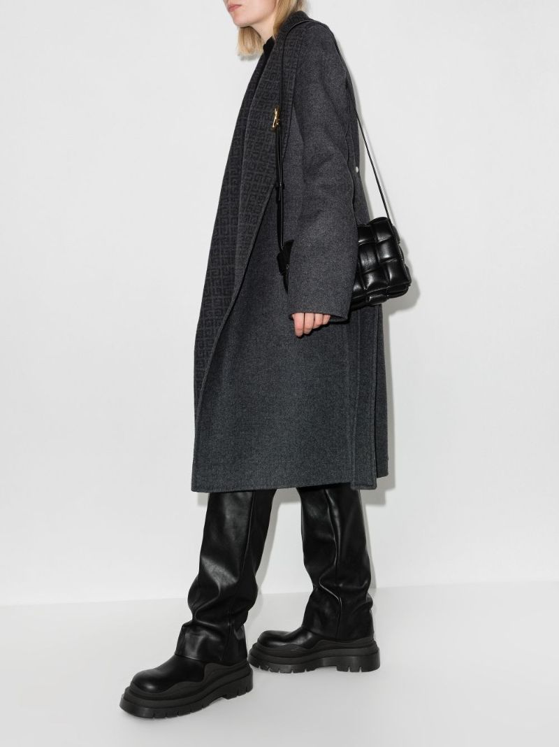 4g Monogram Wool Wrap Coat